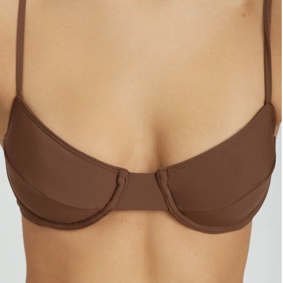 Riot Swim Jax Top in Chocolate - Picture 1 of 2